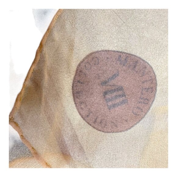 Mantero Collection Audubon Muted Bird Print Silk Scarf 33" Square Made In Italy - Picture 7 of 10